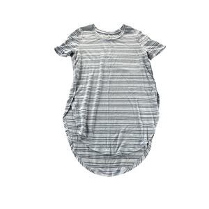 Mudd Girl's Blue Striped Short Sleeve T-Shirt Dress Youth Size Medium